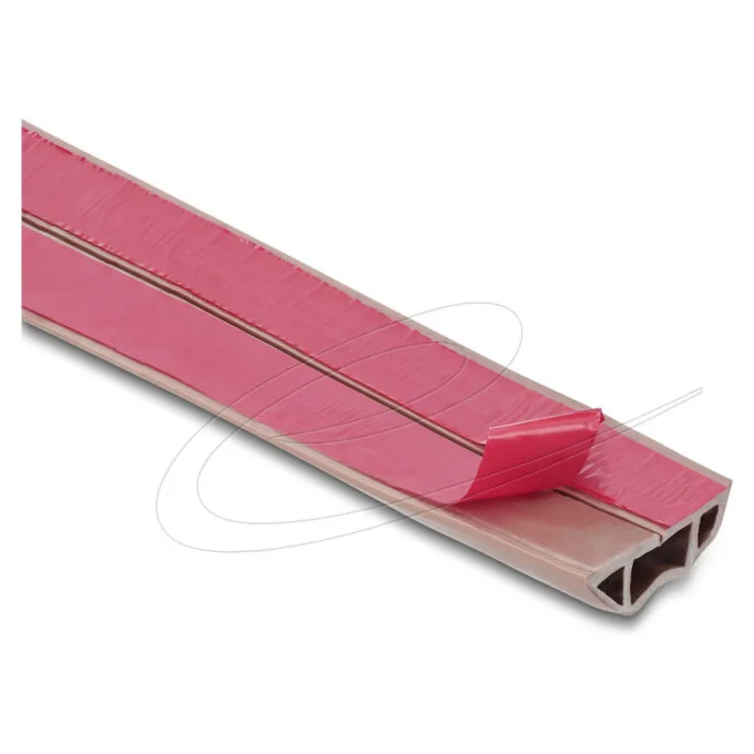 Delock Kabelkanal PVC flexibel 50 x 14 mm - Länge 2 m braun — image 1