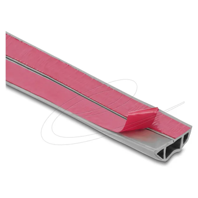 Delock Kabelkanal PVC flexibel 50 x 14 mm - Länge 2 m grau — image 2