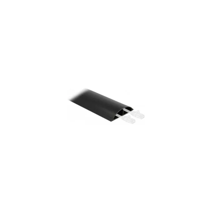 Delock Kabelkanal selbstklebend 119 x 26 mm - Länge 1 m schwarz — image 1