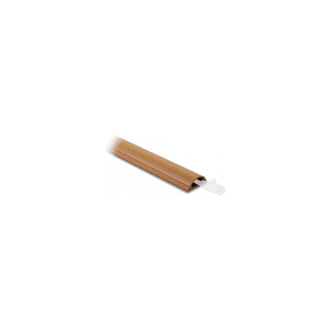 Delock Kabelkanal selbstklebend 30 x 11 mm - Länge 1 m Holzoptik — image 2