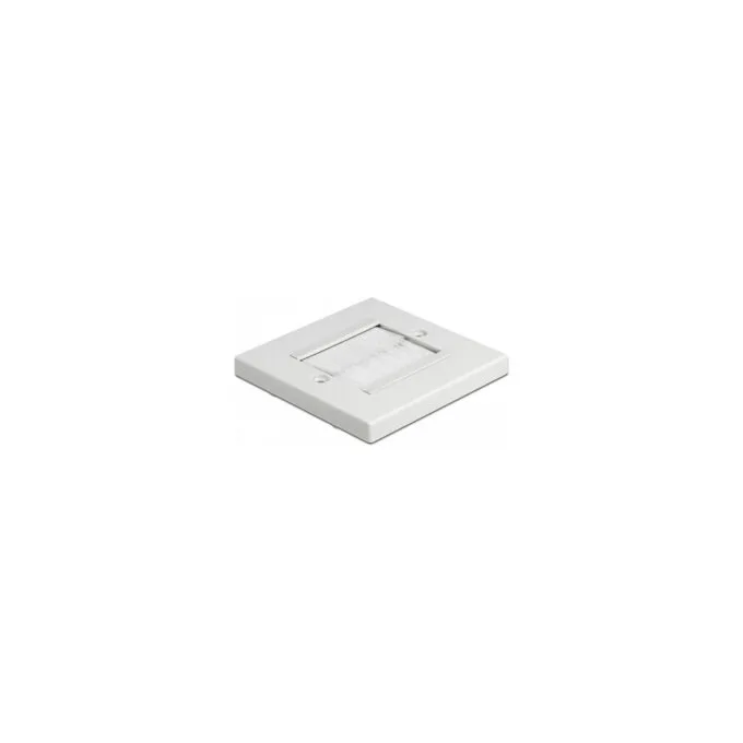 Delock Kabelmanagement Abdeckblende 86 x 86 mm mit weißen Bürstenstreifen — image 2