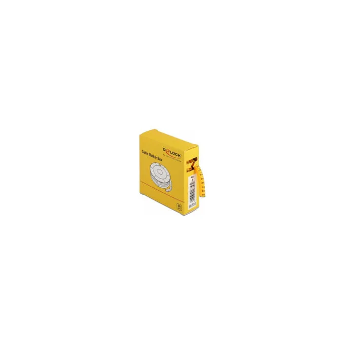 Delock Kabelmarker Box. Nr: 2. gelb. 500 Stück — image 1