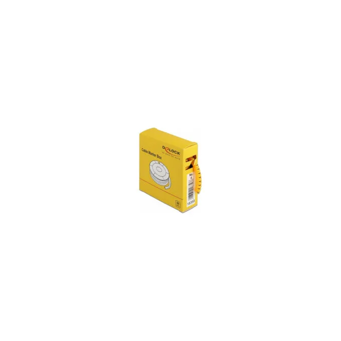 Delock Kabelmarker Box. Nr: 4. gelb. 500 Stück — image 1