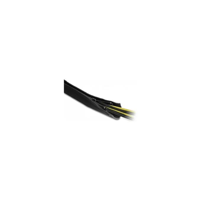 Delock Kabelschlauch Neopren flexibel mit Reißverschluss 1.5 m x 100 mm schwarz — image 2