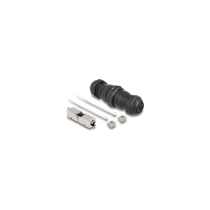 Delock Kabelverbinder LSA zu LSA Cat.6A IP68 staub- und wasserdicht schwarz — image 2