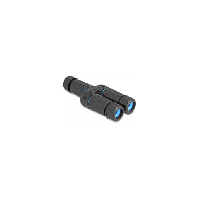 Delock Kabelverbinder RJ45 Buchse zu 2 x RJ45 Buchse Cat.6A wasserfest — image 2