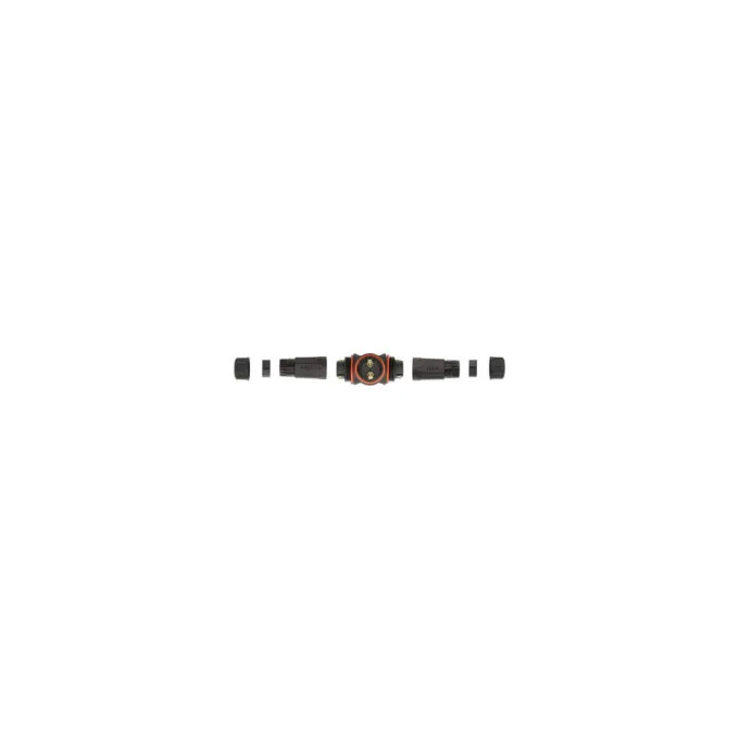 Delock Kabelverbinder T-Form für Außenbereich 2 Pin. IP68 wasserdicht. schraubbar. Kabeldurchmesser 4.5 - 7.5 mm schwarz — image 2