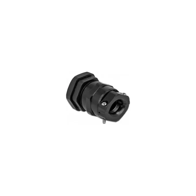 Delock Kabelverschraubung PG21 mit Zugentlastung und Biegeschutz schwarz — image 1