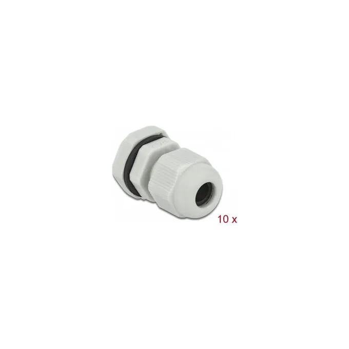 Delock Kabelverschraubung PG7 10 Stück grau — image 1