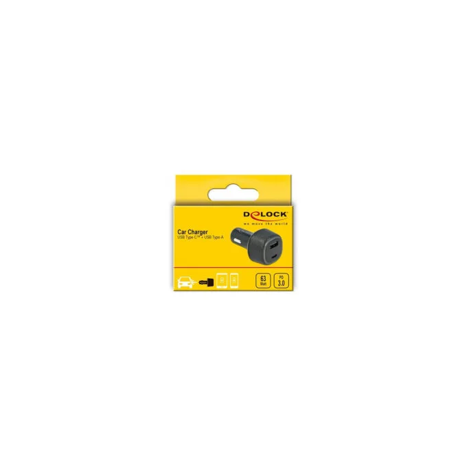 Delock Kfz Ladeadapter USB Type-CTM PD 3.0 und USB Typ-A mit 63 W — image 4