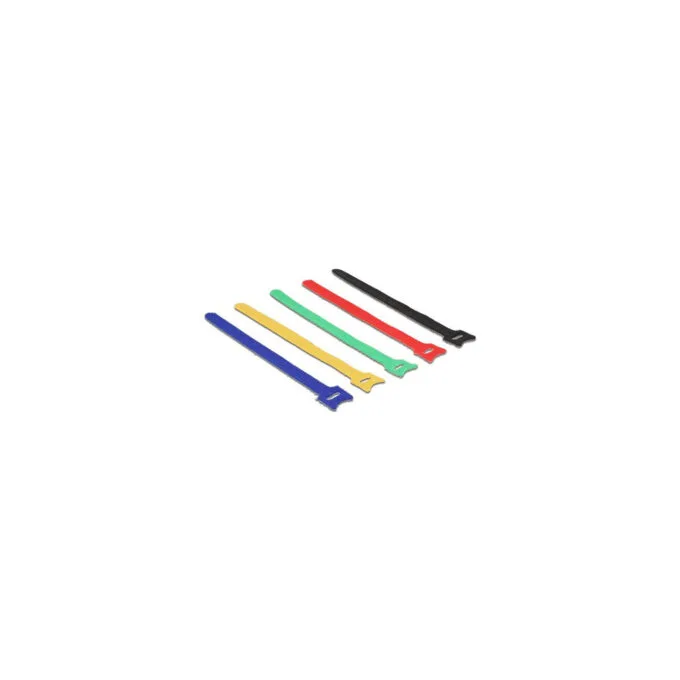 Delock Klett-Kabelbinder farbig L 240 x B 12 mm 10 Stück — image 1