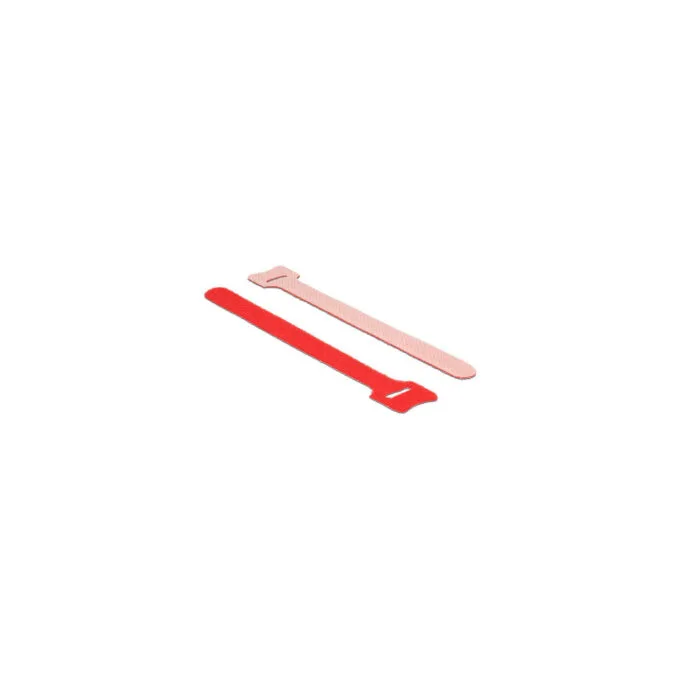 Delock Klett-Kabelbinder L 150 mm x B 12 mm 10 Stück rot — image 1