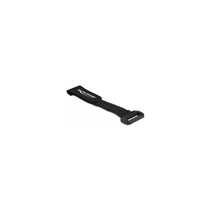 Delock Klett-Kabelbinder mit Schlaufe L 280 x B 38 mm schwarz 3 Stück — image 1