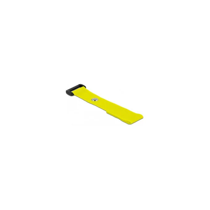 Delock Klett-Kabelbinder mit Schlaufe und Befestigungsöse L 190 x B 25 mm gelb 5 Stück — image 3