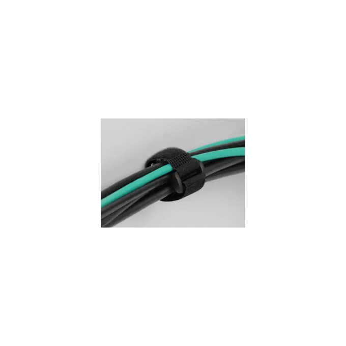 Delock Klett-Kabelbinder mit Schlaufe und Befestigungsöse L 190 x B 25 mm schwarz 5 Stück — image 4