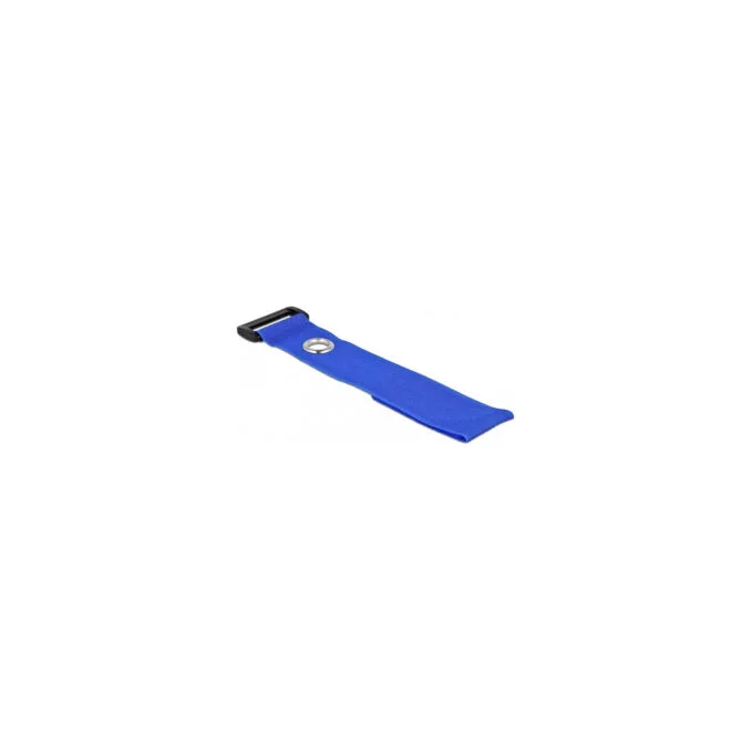 Delock Klett-Kabelbinder mit Schlaufe und Befestigungsöse L 280 x B 38 mm blau 3 Stück — image 3