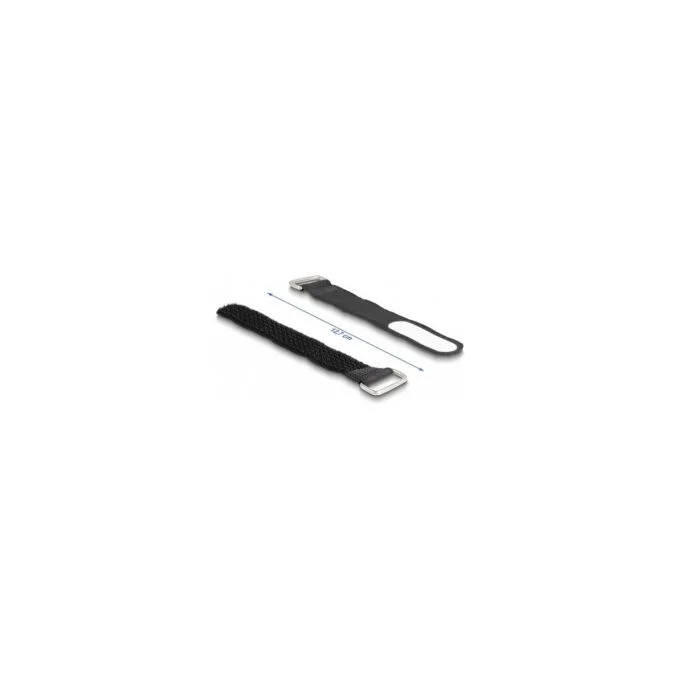 Delock Klettkabelbinder mit Schlaufe und Beschriftungsfeld L 127 x B 20 mm schwarz 5 Stück — image 2