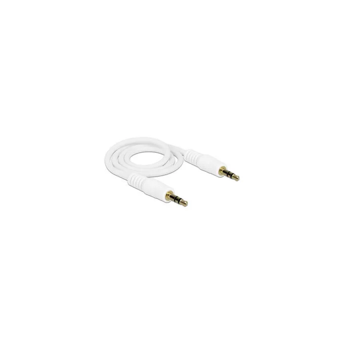 Delock Klinkenkabel 3.5 mm 3 Pin Stecker to Stecker 0.5 m weiß — image 2