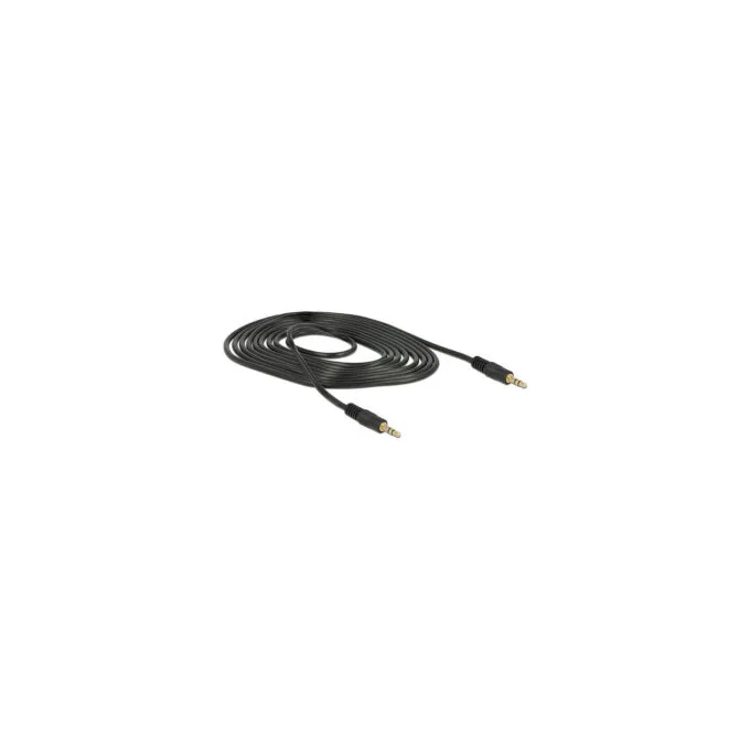Delock Klinkenkabel 3.5 mm 3 Pin Stecker to Stecker 2 m schwarz — image 2