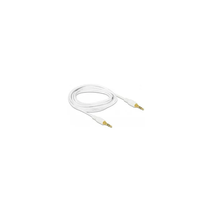 Delock Klinkenkabel 3.5 mm 3 Pin Stecker to Stecker 2 m weiß — image 1