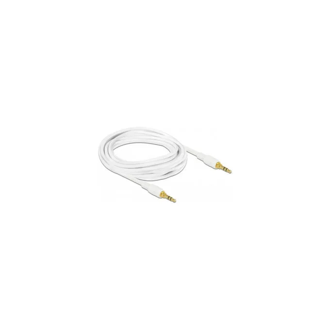 Delock Klinkenkabel 3.5 mm 3 Pin Stecker to Stecker 3 m weiß — image 2