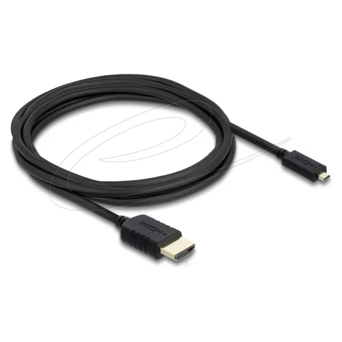 Delock Koaxiales High Speed HDMI Kabel HDMI Stecker zu Micro HDMI Stecker 8K 60 Hz 3 m — image 1