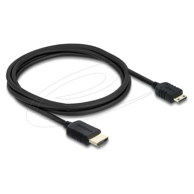 Delock Koaxiales High Speed HDMI Kabel HDMI Stecker zu Mini HDMI Stecker 8K 60 Hz 2 m — image 1
