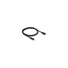 Delock Koaxiales USB 40 Gbps Kabel gewinkelt links rechts USB PD 3.1 240 W 1 m