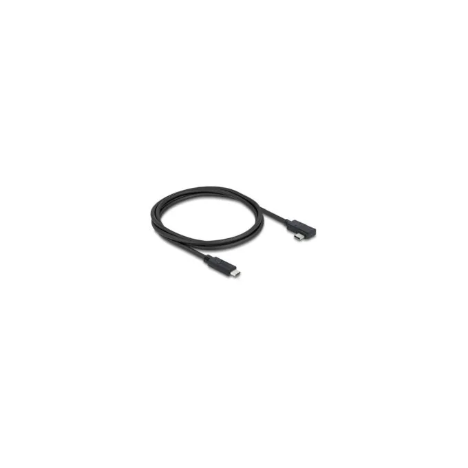 Delock Koaxiales USB 40 Gbps Kabel gewinkelt links rechts USB PD 3.1 240 W 1 m — image 1