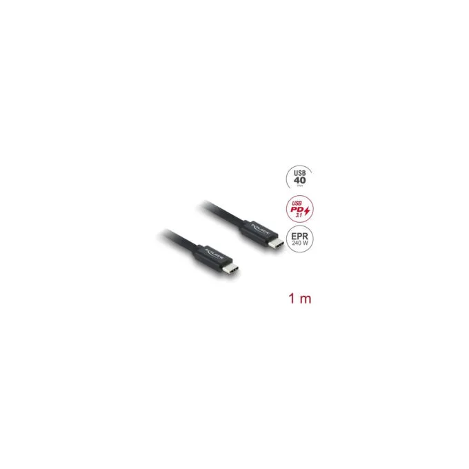 Delock Koaxiales USB 40 Gbps Kabel USB PD 3.1 240 W 1 m — image 2