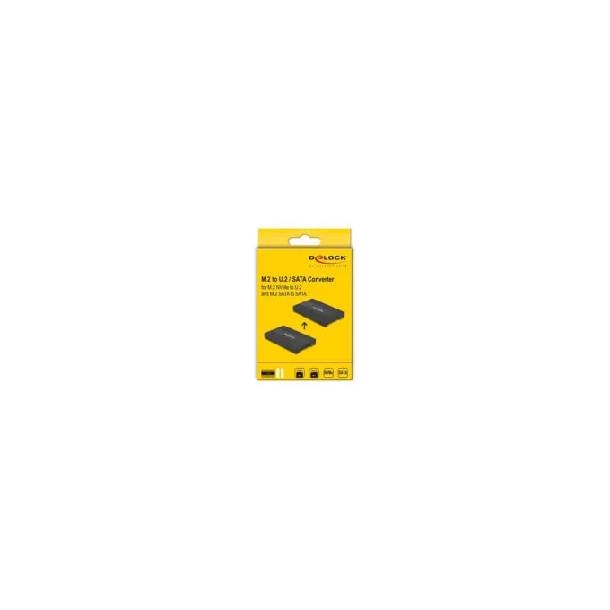 Delock Konverter M.2 Key M NVMe SSD zu U.2 oder M.2 Key B SATA SSD zu SATA - werkzeugfrei — image 6