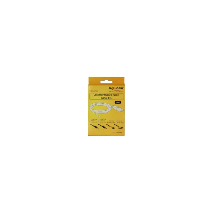 Delock Konverter USB 2.0 Stecker zu TTL 6 Pin Pinheader Buchse 1.8 m — image 2