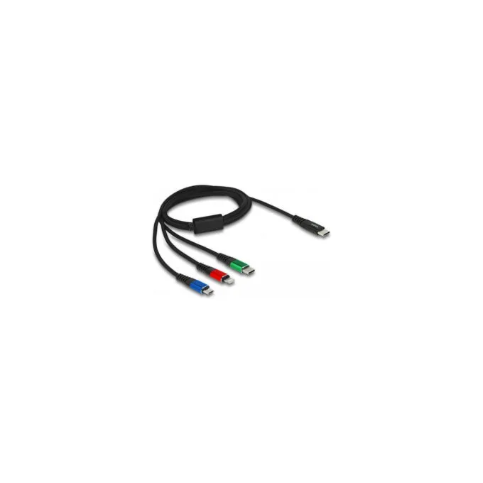 Delock Ladekabel USB-C to Micro-USB Lightning USB-C — image 2