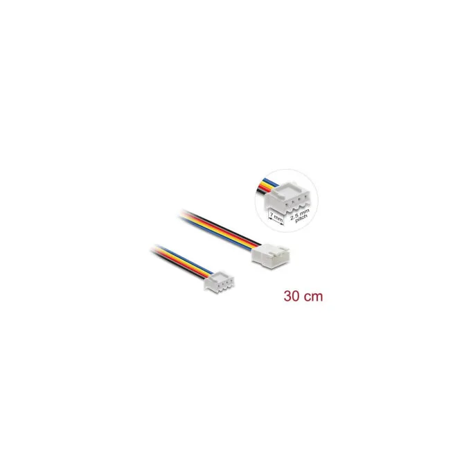 Delock Lüfter Verlängerungskabel JST PWM Stecker zu Buchse 4 Pin. Steckerlänge 7 mm. 30 cm — image 2