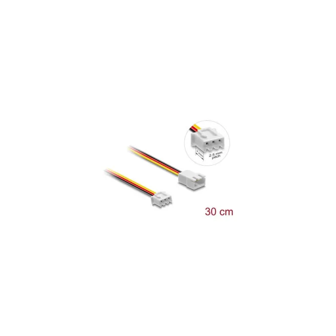 Delock Lüfter Verlängerungskabel JST Stecker zu Buchse 3 Pin. Steckerlänge 7 mm. 30 cm — image 2