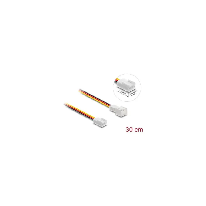 Delock Lüfter Verlängerungskabel Stecker zu Buchse 3 Pin. Steckerlänge 13 mm. 30 cm — image 2