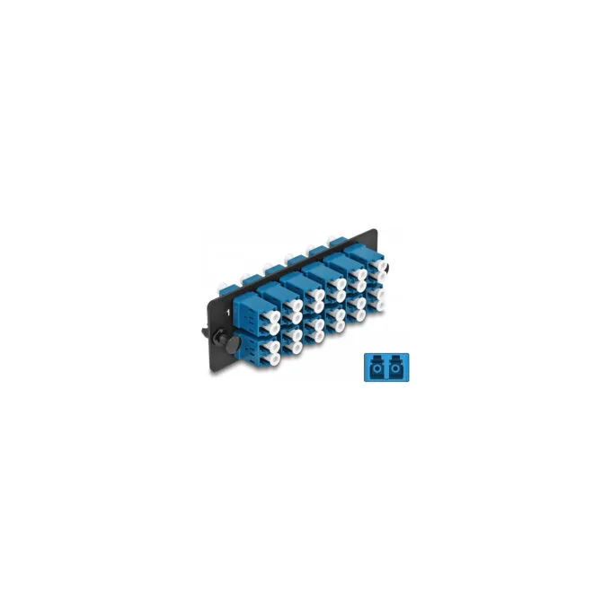 Delock LWL Adapter Panel LC Duplex UPC 12 Port blau — image 3