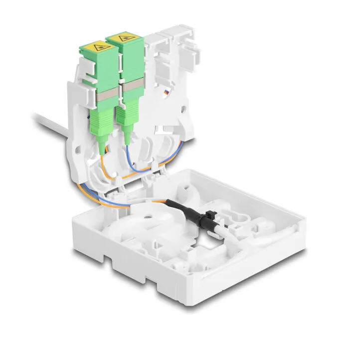 Delock LWL Anschlussdose 2 x SC APC Simplex mit Verlegekabel Set 30 m — image 5