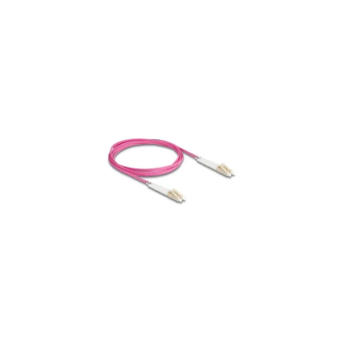 Delock LWL Kabel LC Duplex zu LC Duplex Multimode OM4 winkelbar 2 m — image 2