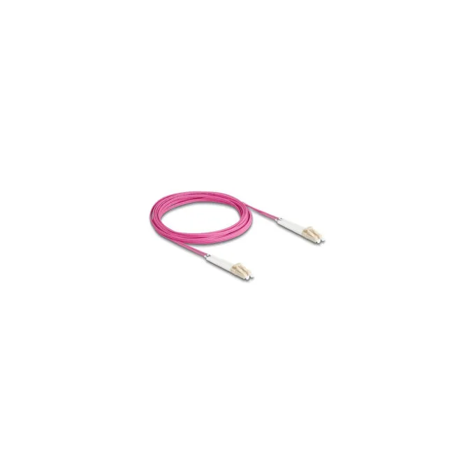 Delock LWL Kabel LC Duplex zu LC Duplex Multimode OM4 winkelbar 5 m — image 2