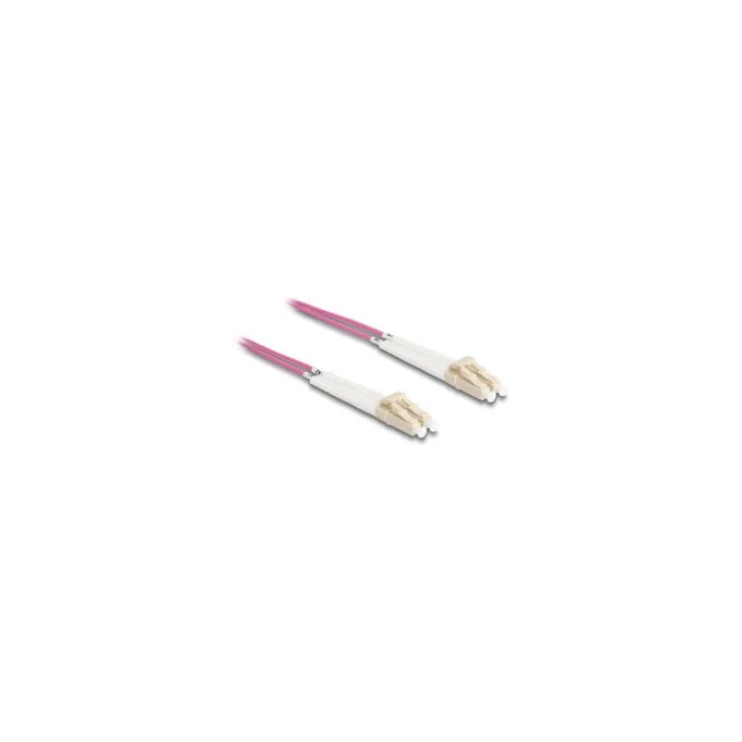 Delock LWL Kabel LC Duplex zu LC Duplex Multimode OM4 winkelbar 5 m — image 1