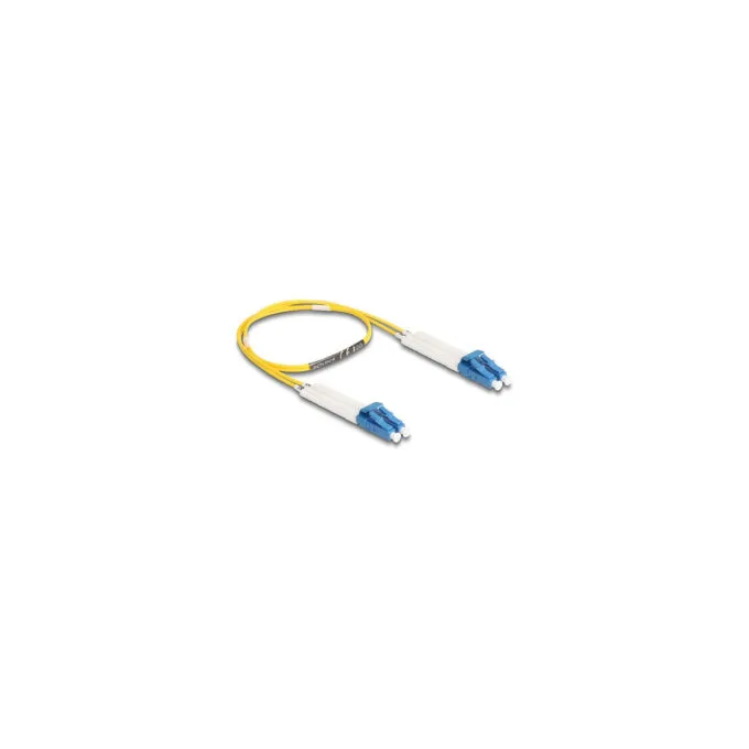 Delock LWL Kabel LC Duplex zu LC Duplex Singlemode OS2 winkelbar 0.5 m — image 2