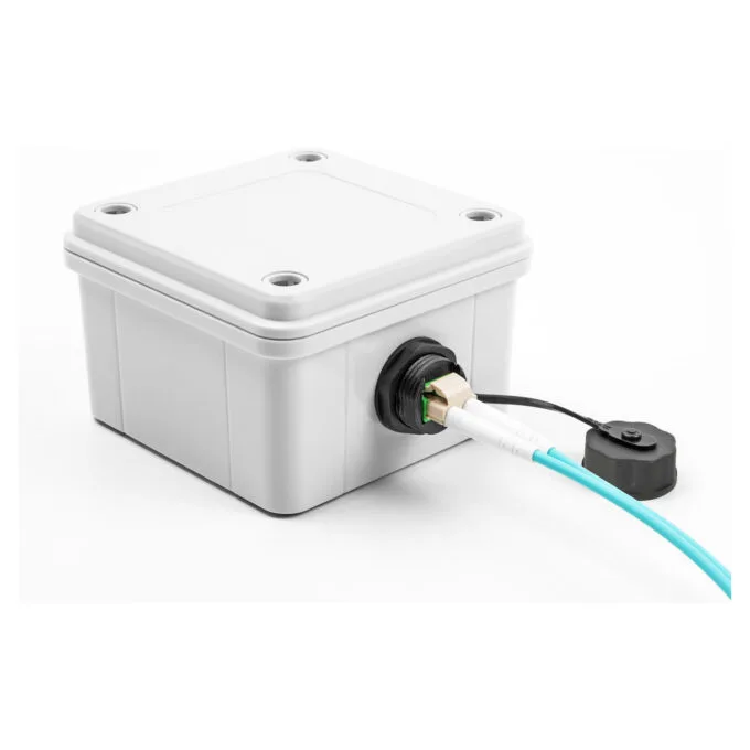 Delock LWL Kabelverbinder LC Duplex Buchse zu LC Duplex Buchse mit Verschlusskappe wasserfest — image 3