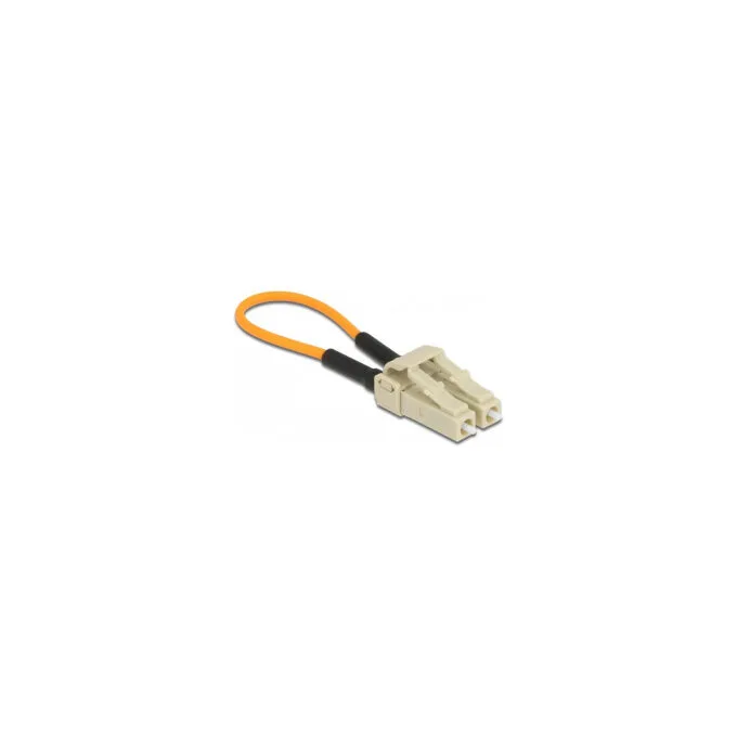 Delock LWL Loopback Adapter LC OM2 Multimode beige — image 2