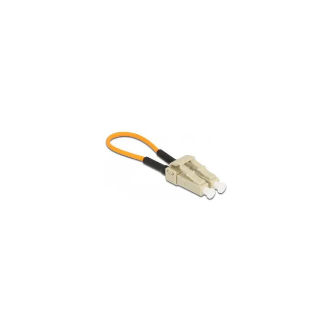 Delock LWL Loopback Adapter LC OM2 Multimode beige — image 1