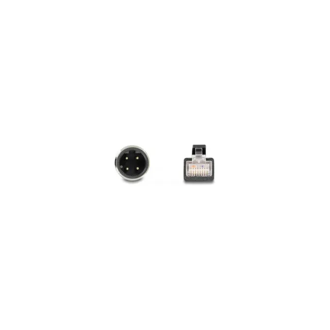 Delock M12 Adapterkabel D-kodiert 4 Pin Stecker zu RJ45 Stecker 50 cm — image 3
