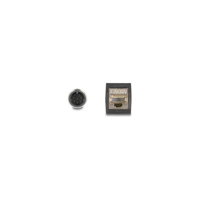 Delock M12 Kabel A-kodiert 8 Pin Stecker zu RJ45 Buchse PUR (TPU) 0.5 m — image 2