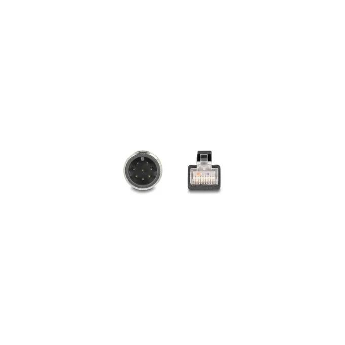 Delock M12 Kabel A-kodiert 8 Pin Stecker zu RJ45 Stecker PVC 5 m — image 2