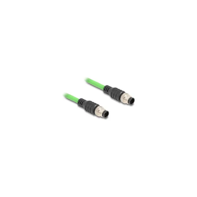 Delock M12 Kabel A-kodiert 8 Pin Stecker zu Stecker PUR (TPU) 5 m — image 3