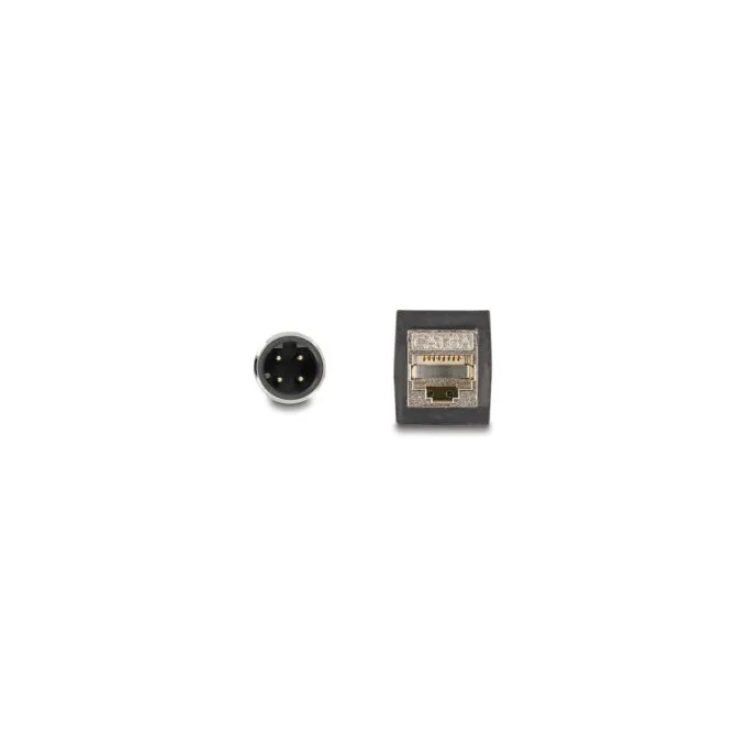 Delock M12 Kabel D-kodiert 4 Pin Stecker zu RJ45 Buchse PUR (TPU) 0.5 m — image 2